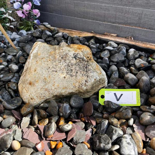 Drilled Natural Bouler V Water Feature