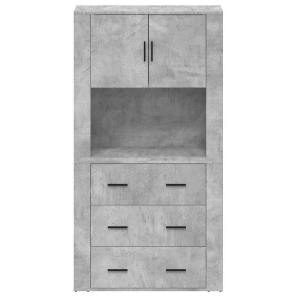 Berkfield Highboard Concrete Grey Engineered Wood