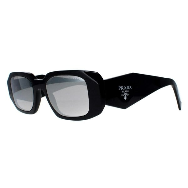 Prada Sunglasses PR17WS 1AB2B0 Black Light Grey Mirror Silver