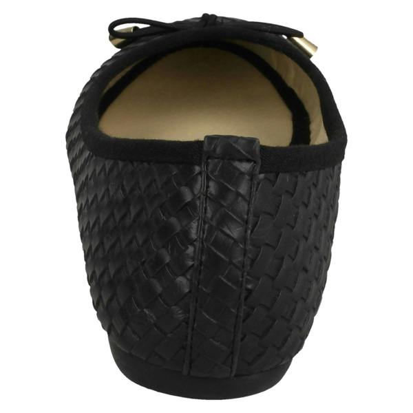 Spot On Ladies Spot On Weaved Design Ballerinas F80381
