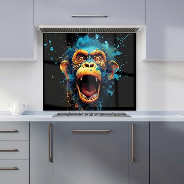 Warren Reed - Designer Crazy Monkey face Splashart Kitchen Splashback