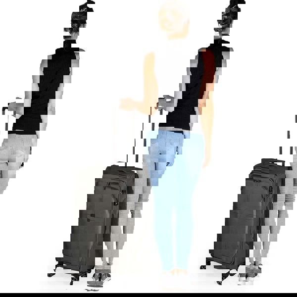 Gino Ferrari Omis Lightweight Soft Shell Suitcase with Wheels TSA Lock Hold Luggage