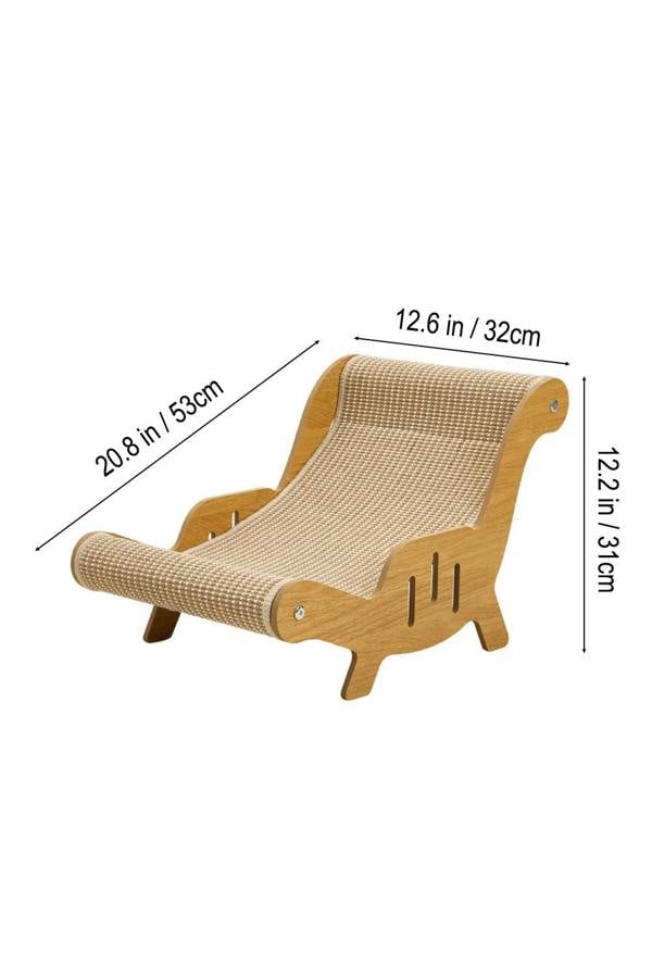 Living and Home 2 In 1 Cat Scratching Chair & Lounge Bed