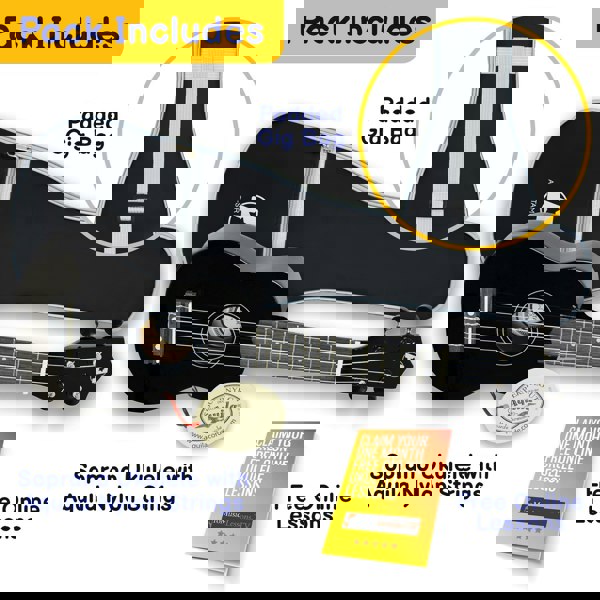 A-Star Soprano Ukulele With Bag Ukuleles#Colour_Black