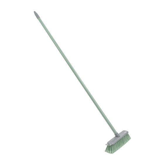 JVL Angled Sweeping Brush With Soft Bristles - Green