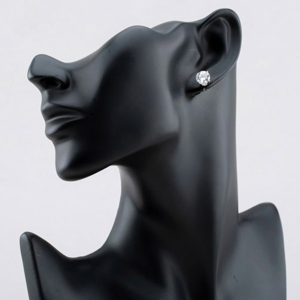 T. H. Baker 9ct White Gold Certified Lab Grown 4.00ct Brilliant Cut Diamond Stud Earrings LGE2534-400AP (WG)