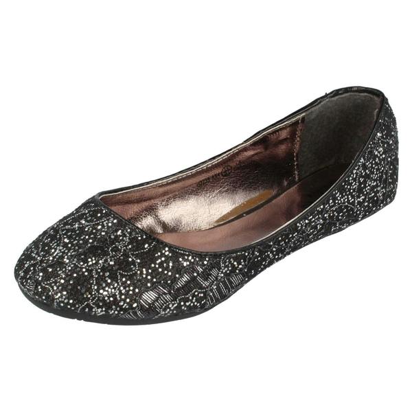 Cutie Girls Cutie Glitter Slip On Shoes
