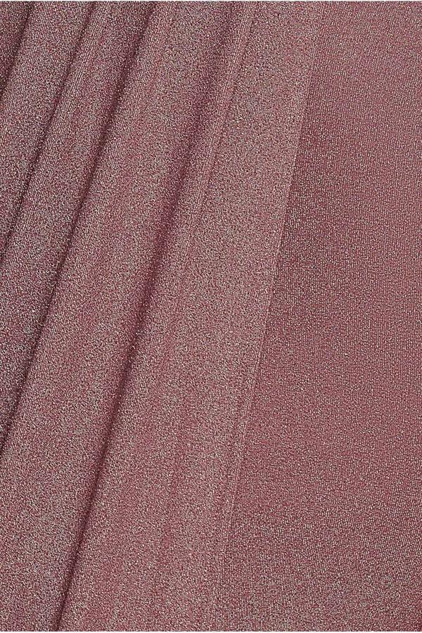 Front Crossover Lurex Split Maxi - Rose DR3314