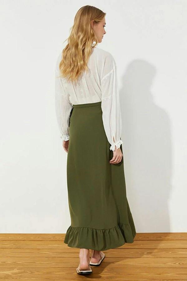 WOVCOR Ruffled Woven Skirt