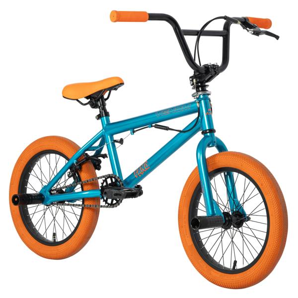 Venom Fang BMX 16" Kids Bike - Teal/Orange