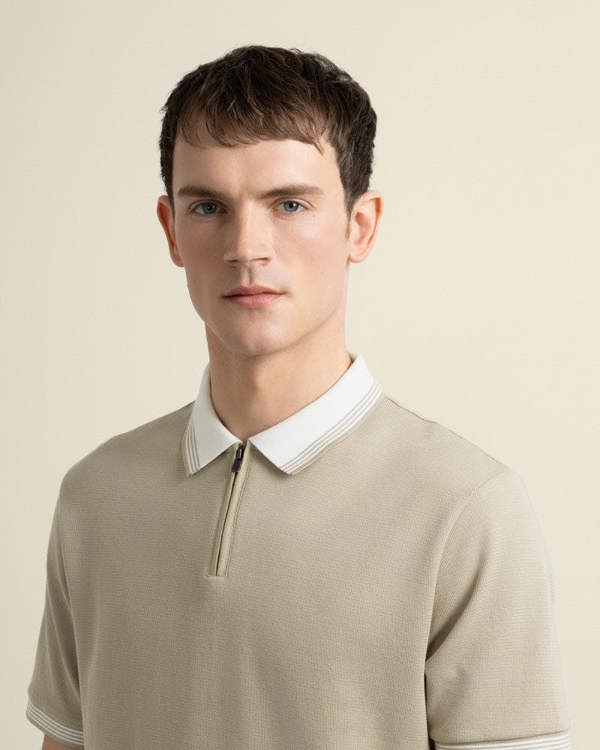 Larsson & Co Nilsson - Contrast Rib Polo Shirt