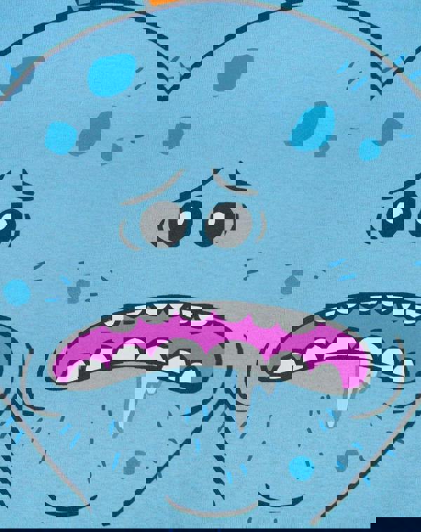 Rick And Morty Mens Blue Mr Meeseeks Short Sleeved T-Shirt