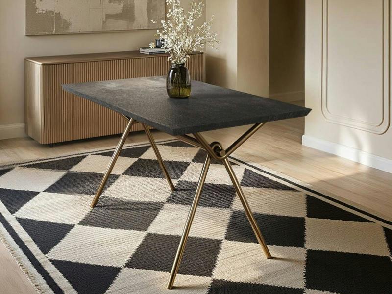Lexi Rectangular Dining Table Black