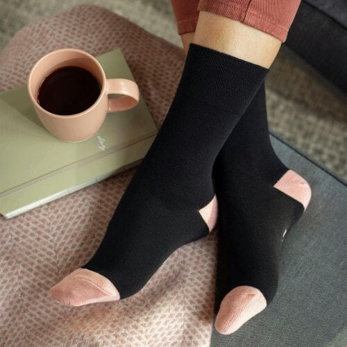 Gentle Grip 12 Pairs Ladies Cotton Rich Everyday Socks Gentle Grip Soft Top Comfort Socks