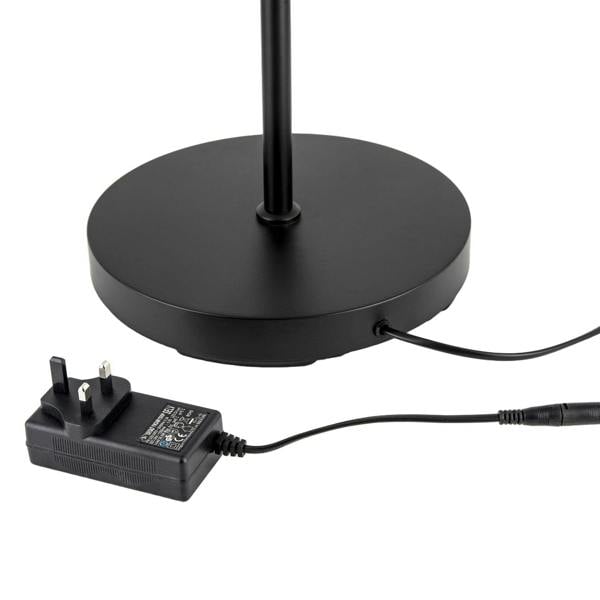 RGB and CCT Modern LED Floor Lamp in Matte Black with Remote Control Image 5
