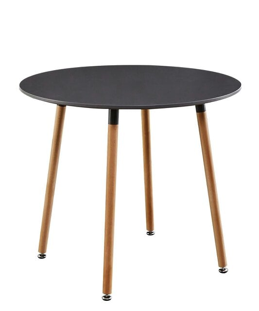 Kosy Koala Dining Table Grey Wood Kitchen Place for 4 Seats, Dining Table Only (Grey H 75 x L 90 x W 90 cm)