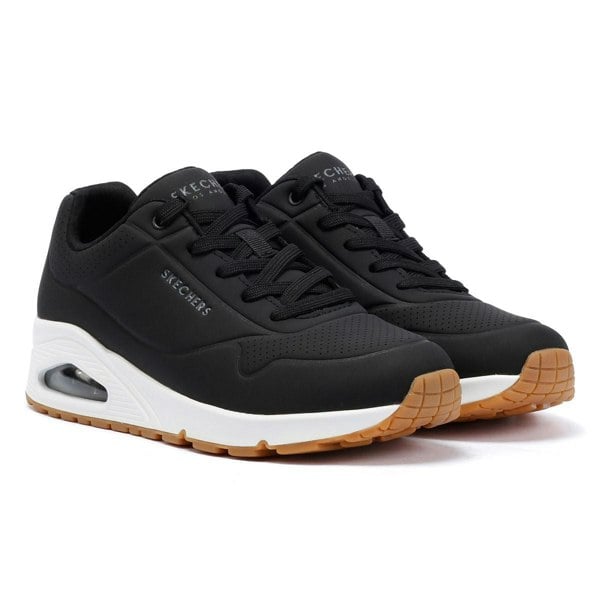 Skechers - 73690-BLACK WOMENS UNO BLACK/WHITE