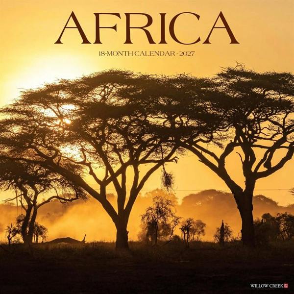 Africa Calendar 2027, Wall Calendars, Month To View, Travel, Gift