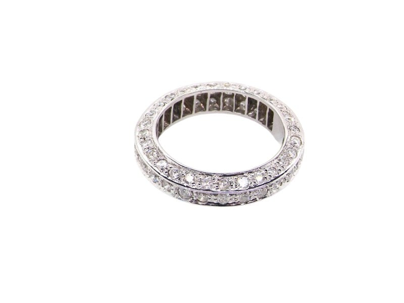 Vintage Tom An 18ct White Gold Diamond Eternity Ring