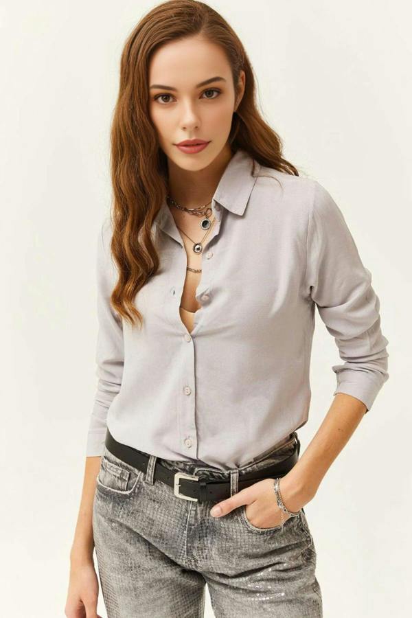 Hoxton Gal Woven Viscose Regular Fit Shirt