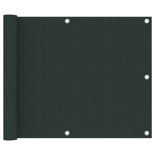 Berkfield Balcony Screen Dark Green 75x600 cm Oxford Fabric