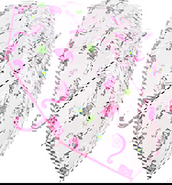 KAV Kids Transparent School Umbrella Boys and Girls - Sweet, Beautiful, Lightweight Design Dome Parasol for Your Child (Flamingo)