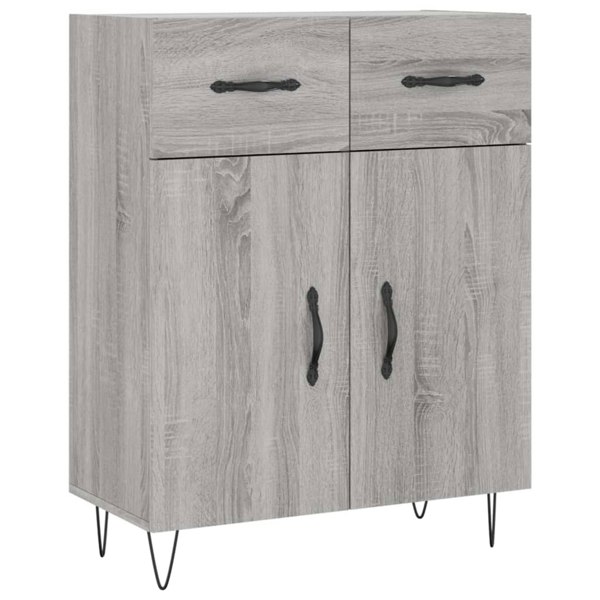 Berkfield Sideboard Grey Sonoma 69.5x34x90 cm Engineered Wood