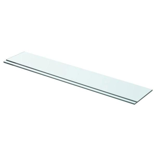Berkfield Shelves 2 pcs Panel Glass Clear 70x12 cm