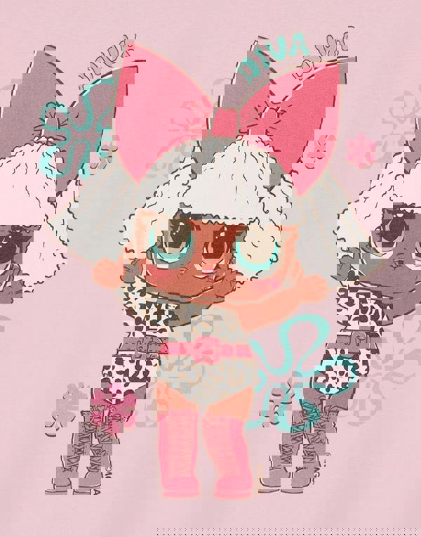 LOL Surprise! Girls Pink Diva Short Sleeved T-Shirt