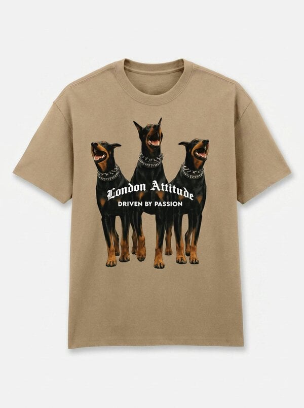 London Attitude Original Creators Doberman Oversized Heavyweight T-Shirt