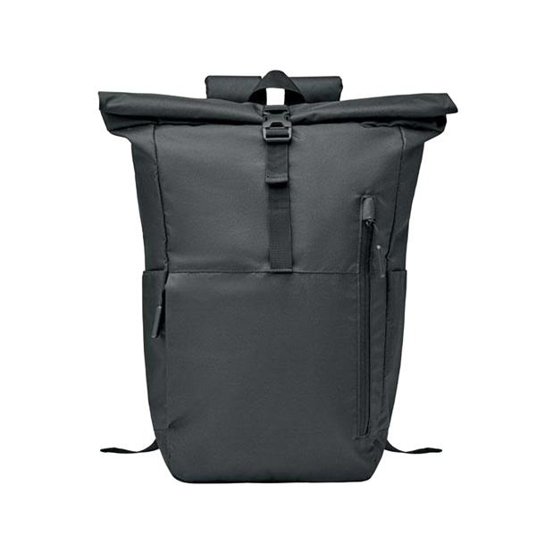 MidOcean Valley Roll Top RPET Backpack - Black - 