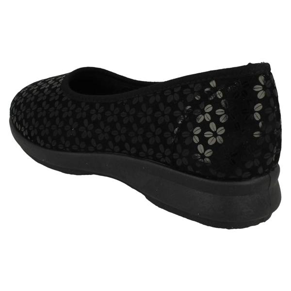 DB Shoes Ladies DB Shoes 2V Fitting Ballerina Style Slippers Virginia
