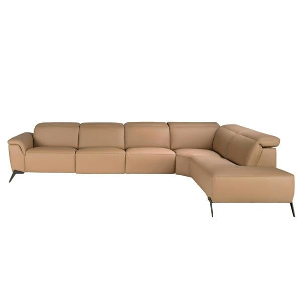 Angel Cerdá Modular corner recliner sofa in brown leather 6280/6281