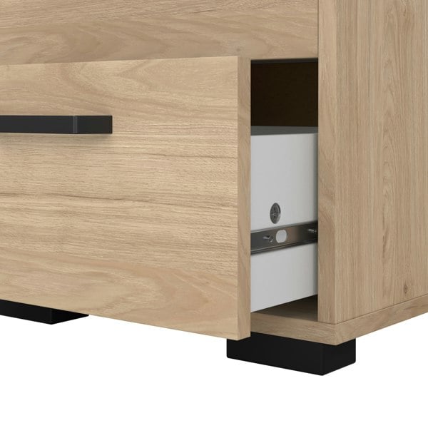 Furniture To Go Sofia Nightstand 2 Drawers Jackson Hickory