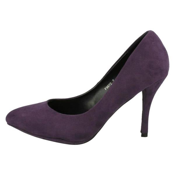 Spot On Ladies Spot On High Heel Pointed Toe Court Shoe