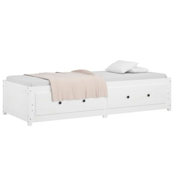 Berkfield Day Bed White 90x200 cm Solid Wood Pine