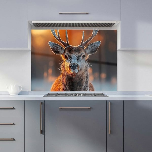 Warren Reed Deer Glass Kitchen Splashback - 00026