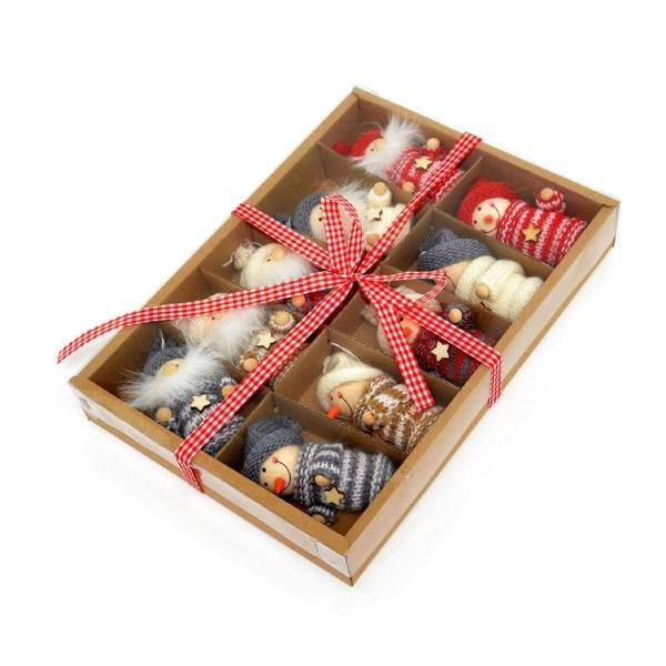 10 Handmade Christmas Tree Hanging Box Set Xmas Home Decor Novelty Gifts, Multi image 5