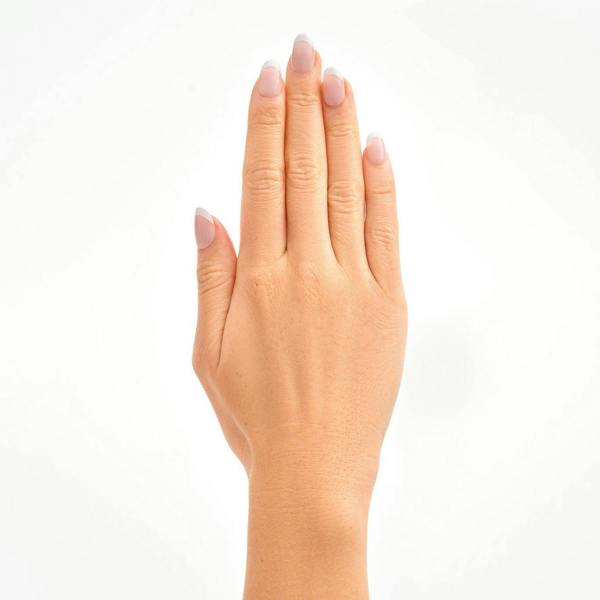 Nail HQ Oval Bold French Acrylic Nails (24 Pieces)