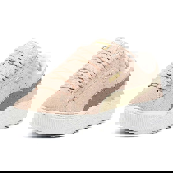 Puma 395205-55 Unisex Suede XL - Rose Quartz/Moss