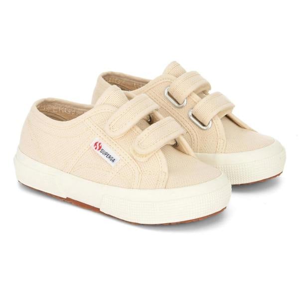Superga Childrens/Kids 2750 Jstrap Trainers - Beige Raw/Avorio - 