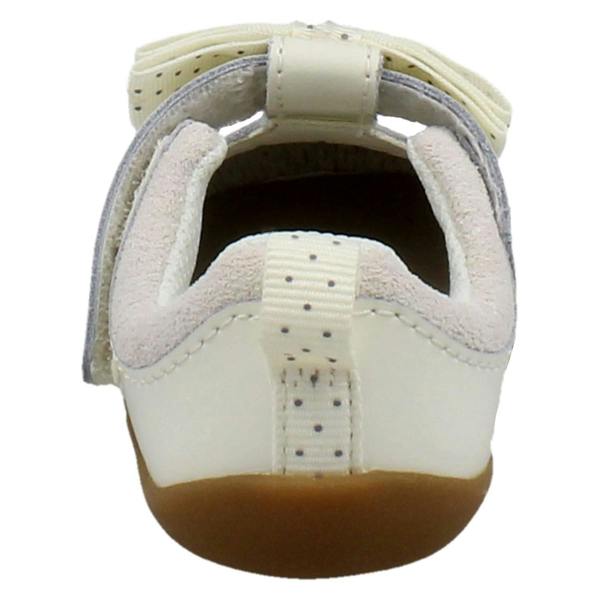 Clarks Girls Clarks Polka Dot T-Bar Pre Walking Shoes Roamer Trim