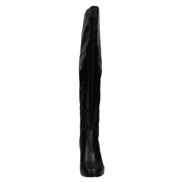 Spot On Ladies Spot On Wide Fitting Knee High Boots F51088