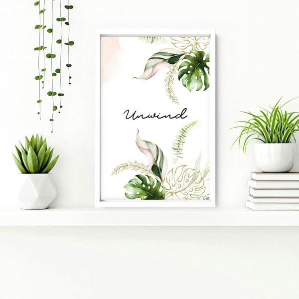 Bathroom with art | Set of 3 Tropical wall art prints