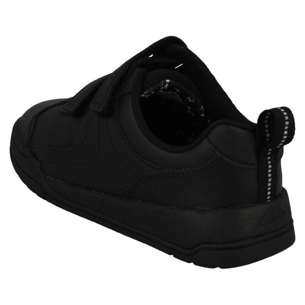 Clarks Boys Clarks Hook & Loop Fastening School Shoes Kick Pace K