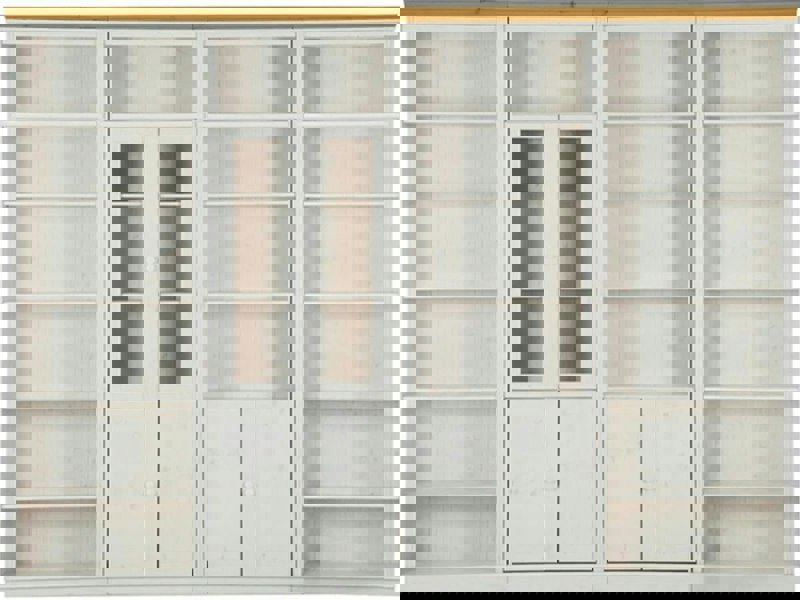 Dorel Home Anita Wall Unit 5 in white honey