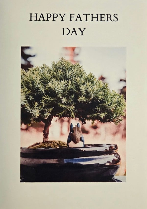 Yorkshire Bonsai Personalised Greeting Card "Happy Father's Day"