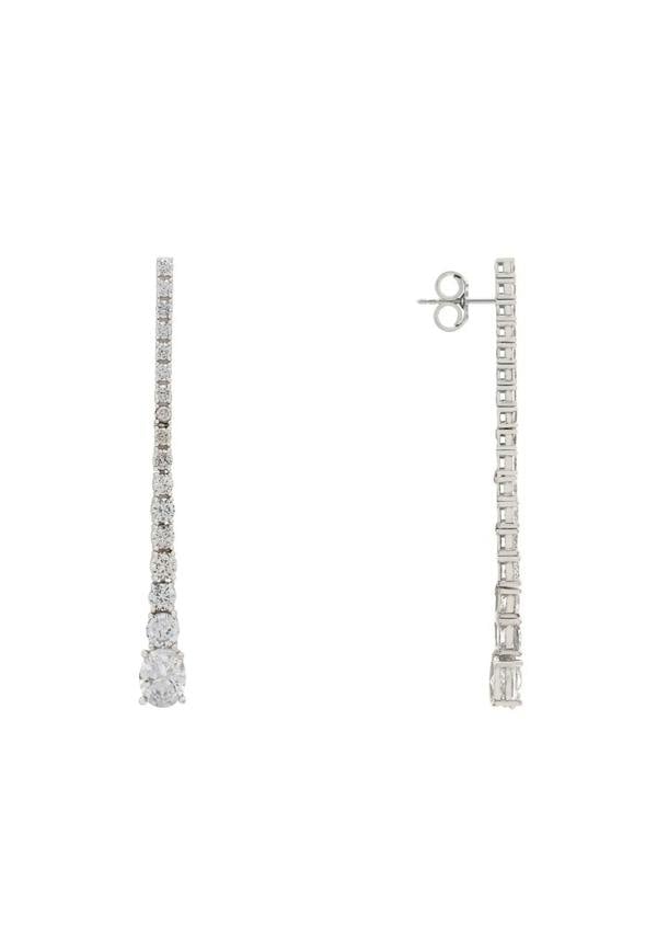 Hollywood Drop Earrings Silver - LATELITA Earrings