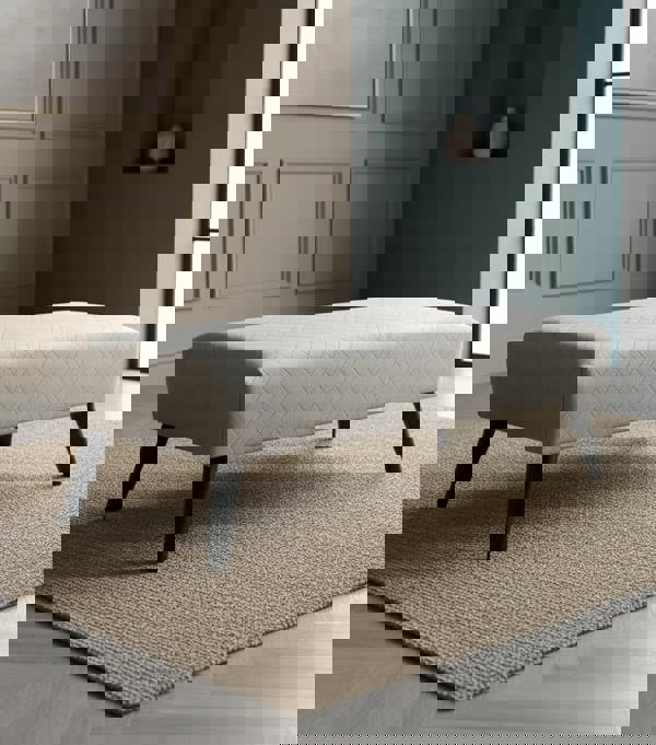 ISTOOLS Premium Stitched Footstool Bench & Coffee Table – Non-Storage