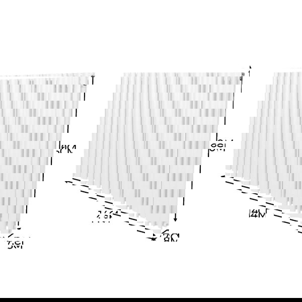 Monstershop Oval Column Radiator – 600mm x 1440mm – White